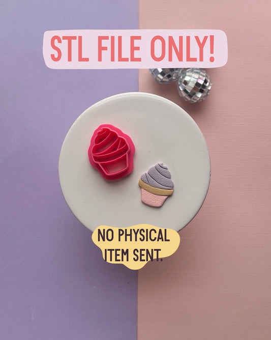 Cupcake STL FILE | DIGITAL DOWNLOAD