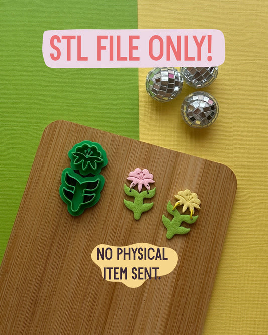 Folk Art Flower STL FILE | DIGITAL DOWNLOAD