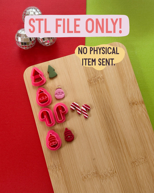 Christmas Studs STL FILE | DIGITAL DOWNLOAD