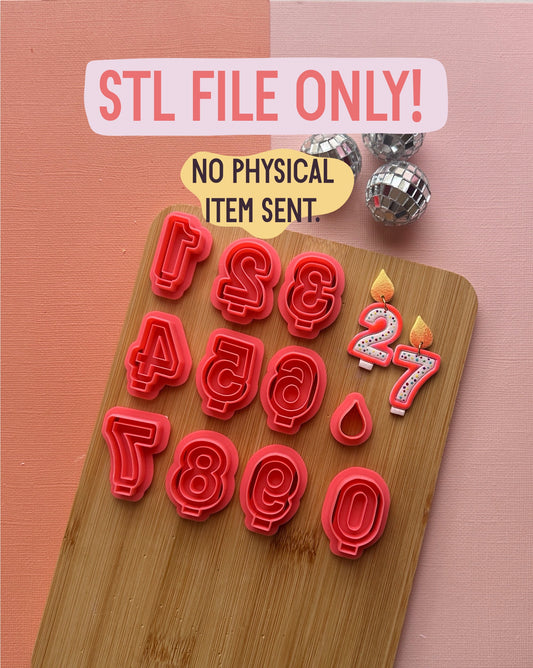 Birthday Candle STL FILE | DIGITAL DOWNLOAD