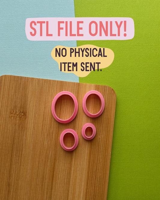 Ovals STL FILE | DIGITAL DOWNLOAD