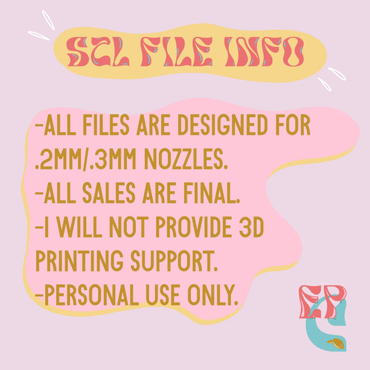 Basic Dangle Set STL FILE | DIGITAL DOWNLOAD