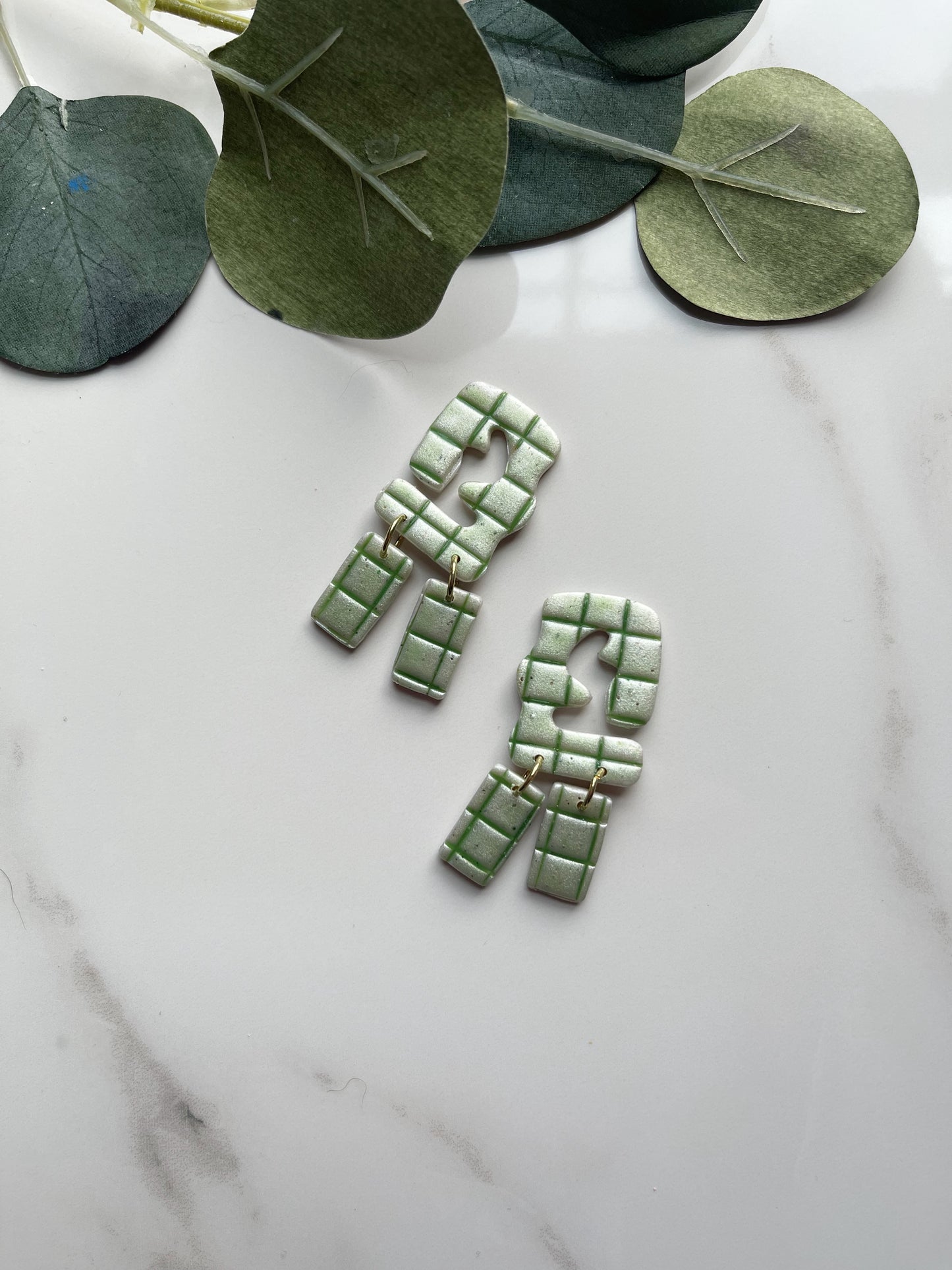 Mary in Forest | Polymer Clay Earrings