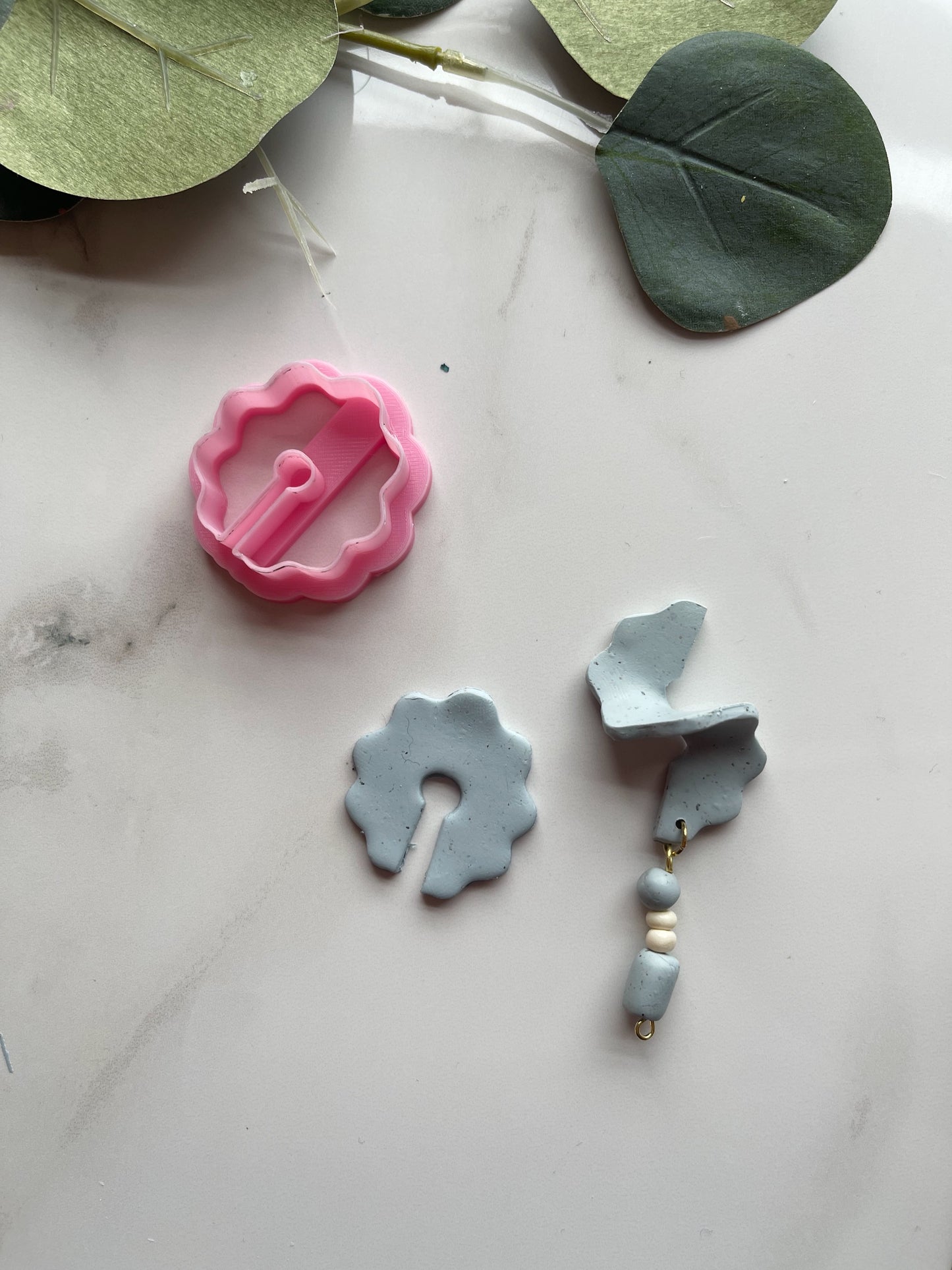 3D Squiggle Circle Clay Cutter