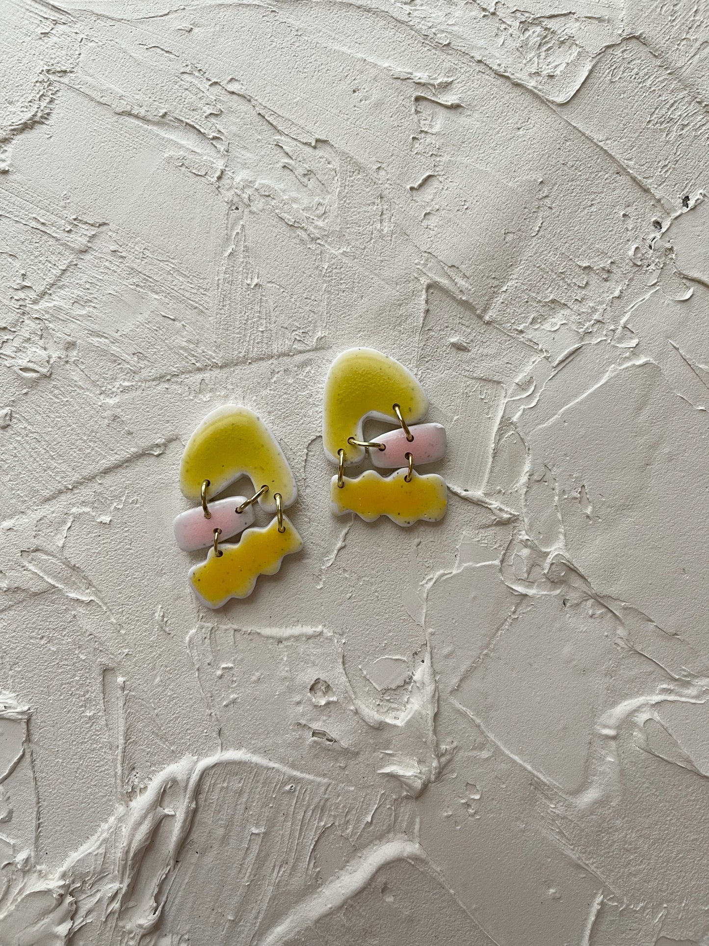 Alex in Faux Ceramic | Polymer Clay Earrings