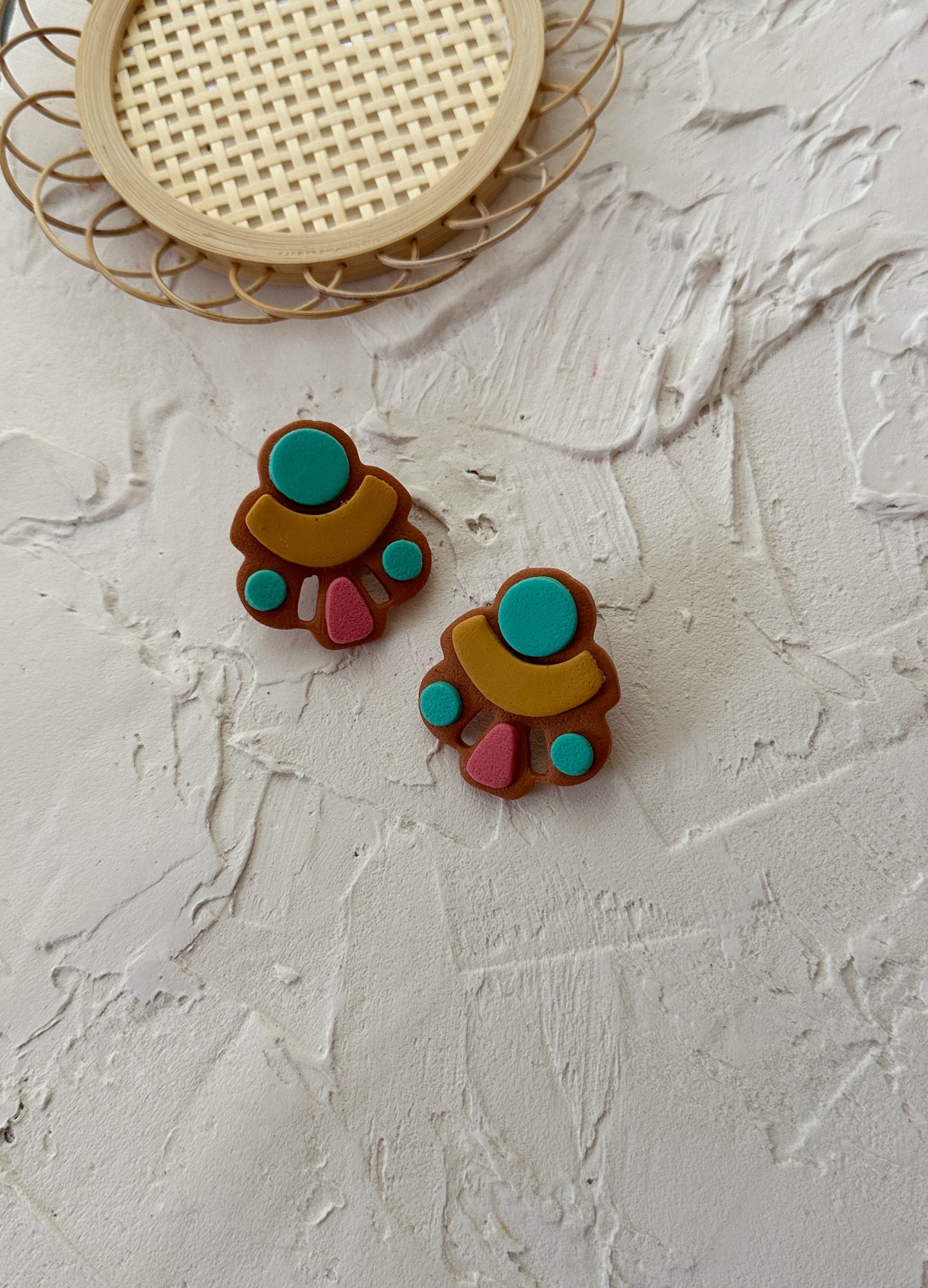 Statement Stud in Summer | Polymer Clay Earrings