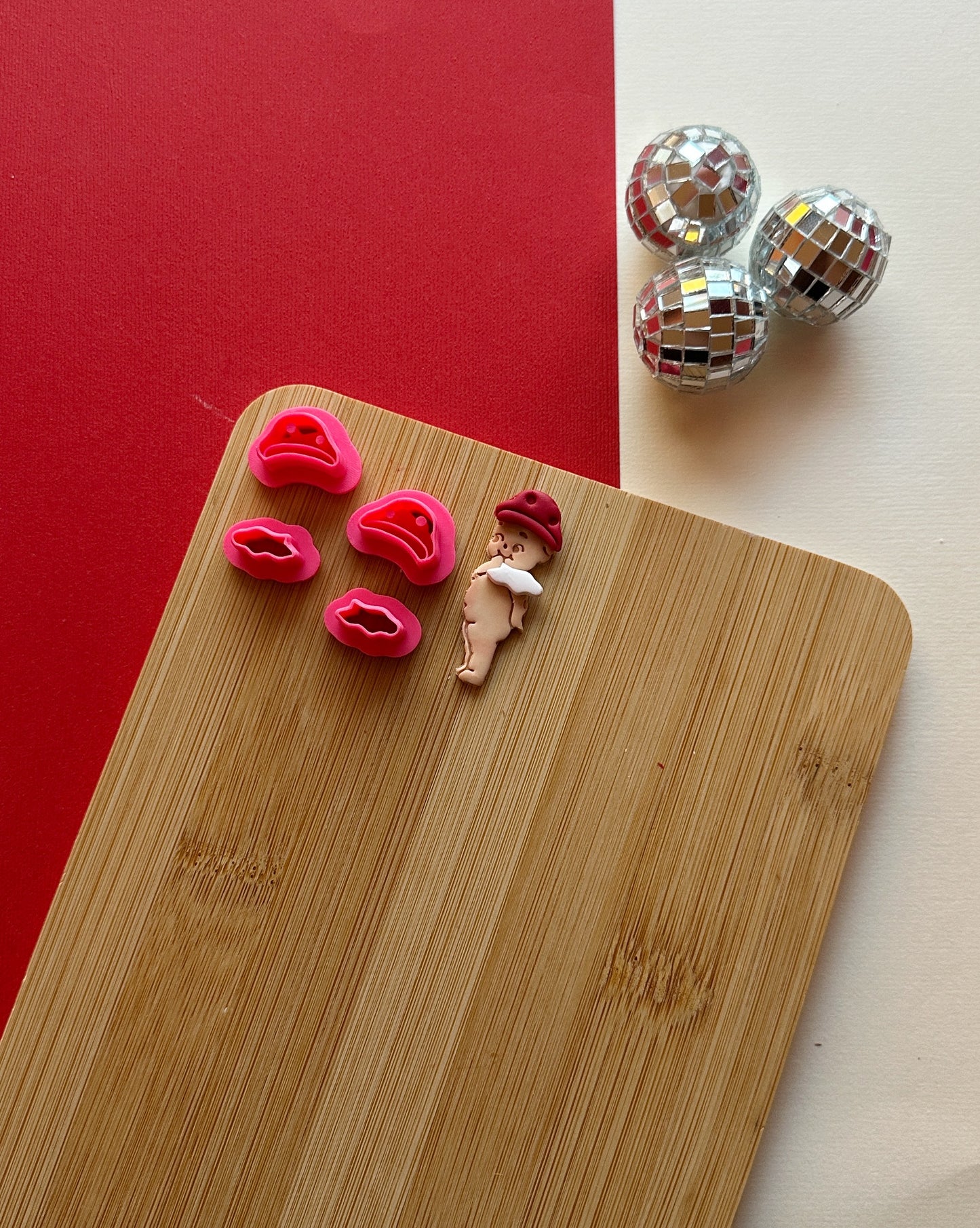 Mushroom Kewpie Outfit Clay Cutter Set