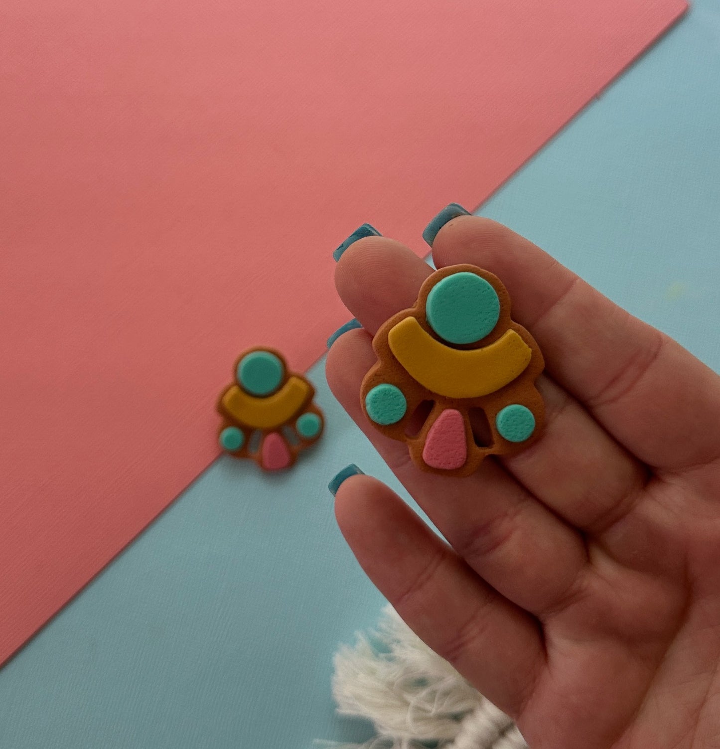 Statement Stud in Summer | Polymer Clay Earrings