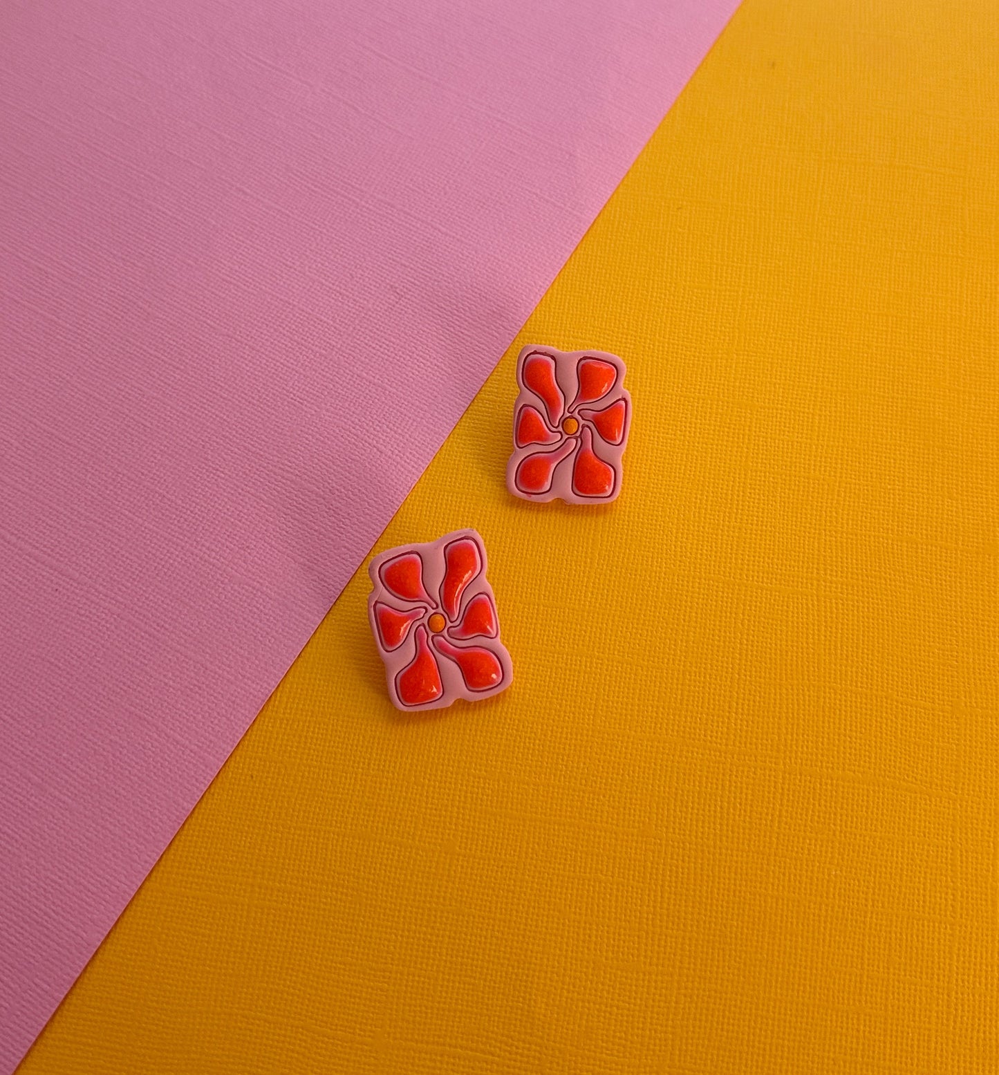 Matisse Statement Studs | Polymer Clay Earrings