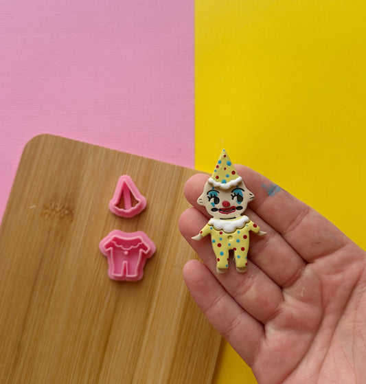 Kewpie Clown Outfit Clay Cutter