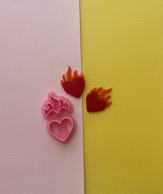 Flame Heart Clay Cutter