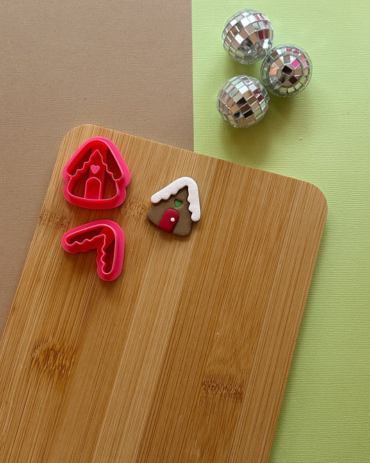 Gingerbread House Clay Cutter Set