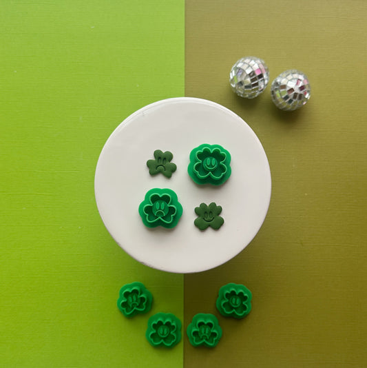 Happy/Sad Shamrock Clay Cutter Set