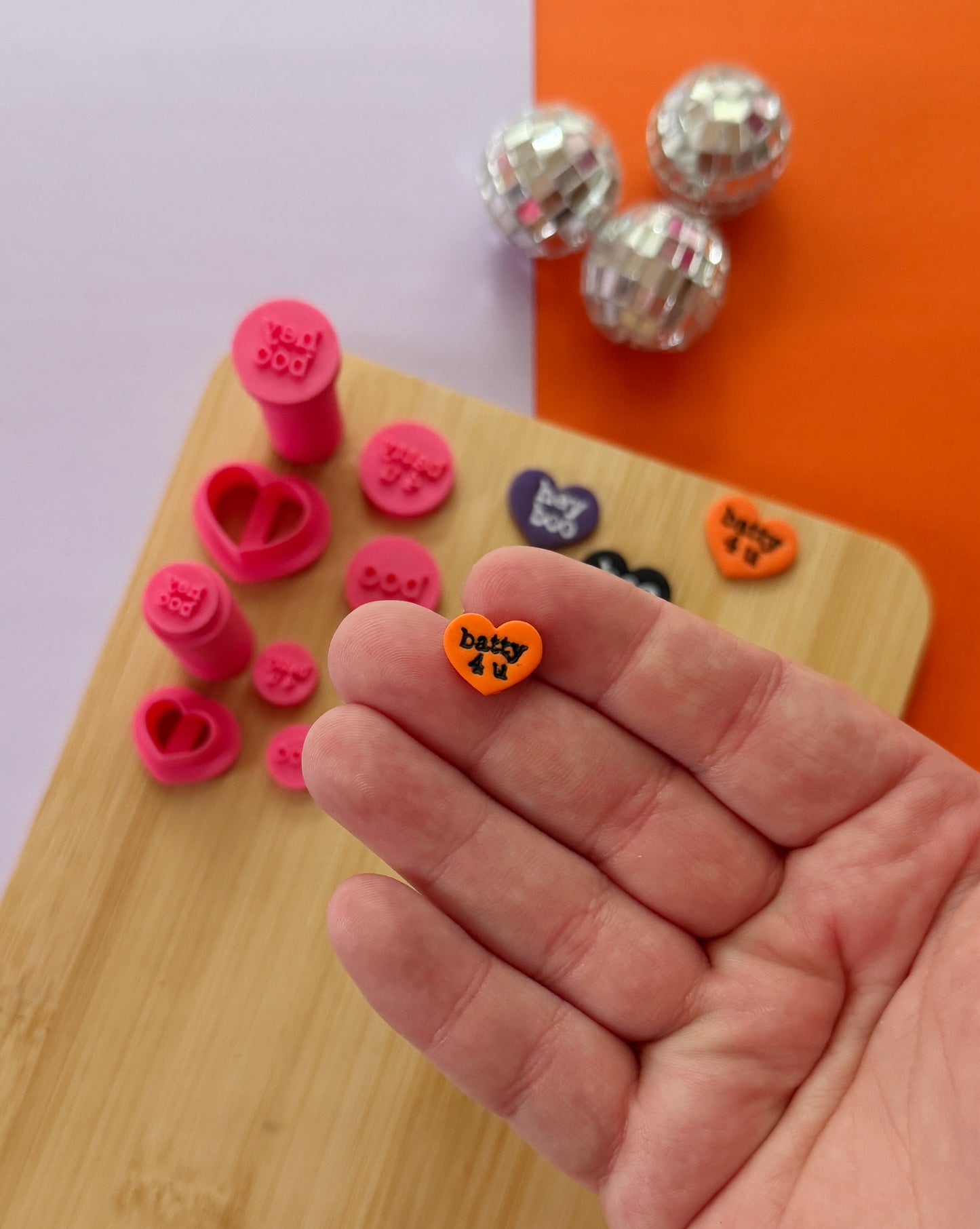 Spooky Conversation Heart Stamp Set