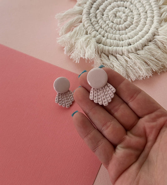 Karen Stud in Dusty Pink | Polymer Clay Earrings