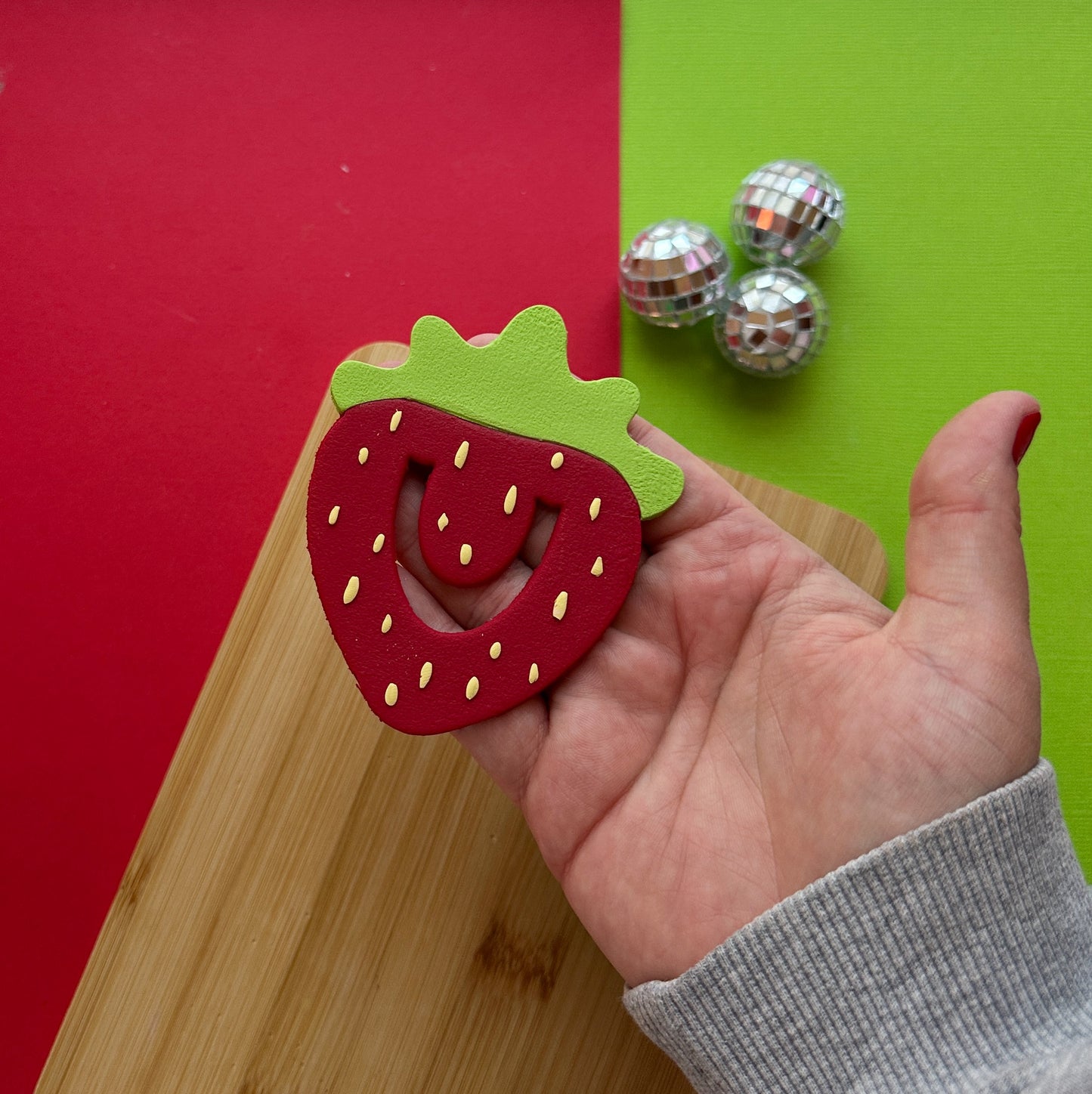 Strawberry Bookmark Clay Cutter