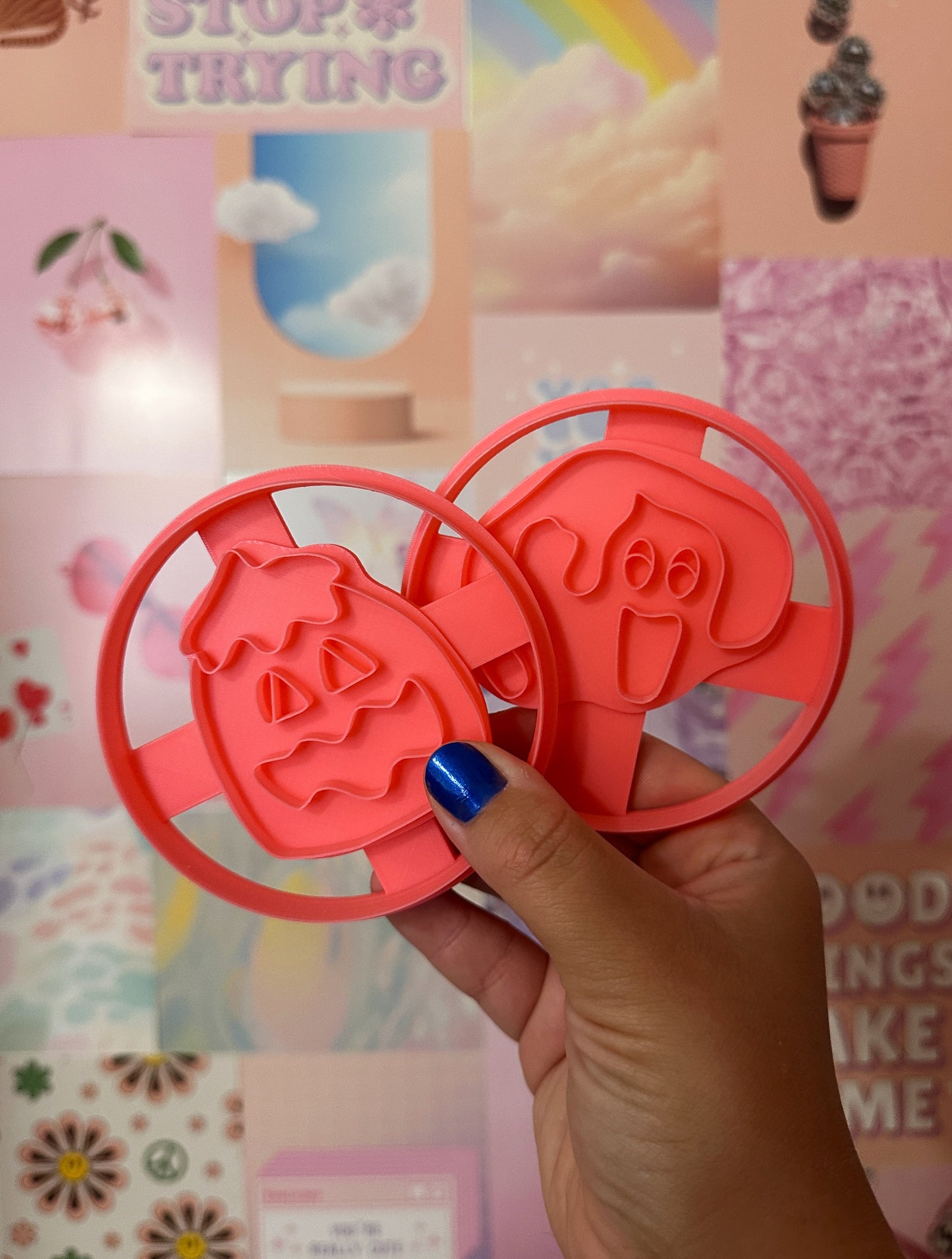 Halloween Sugar Cookie Coaster Clay Cutter