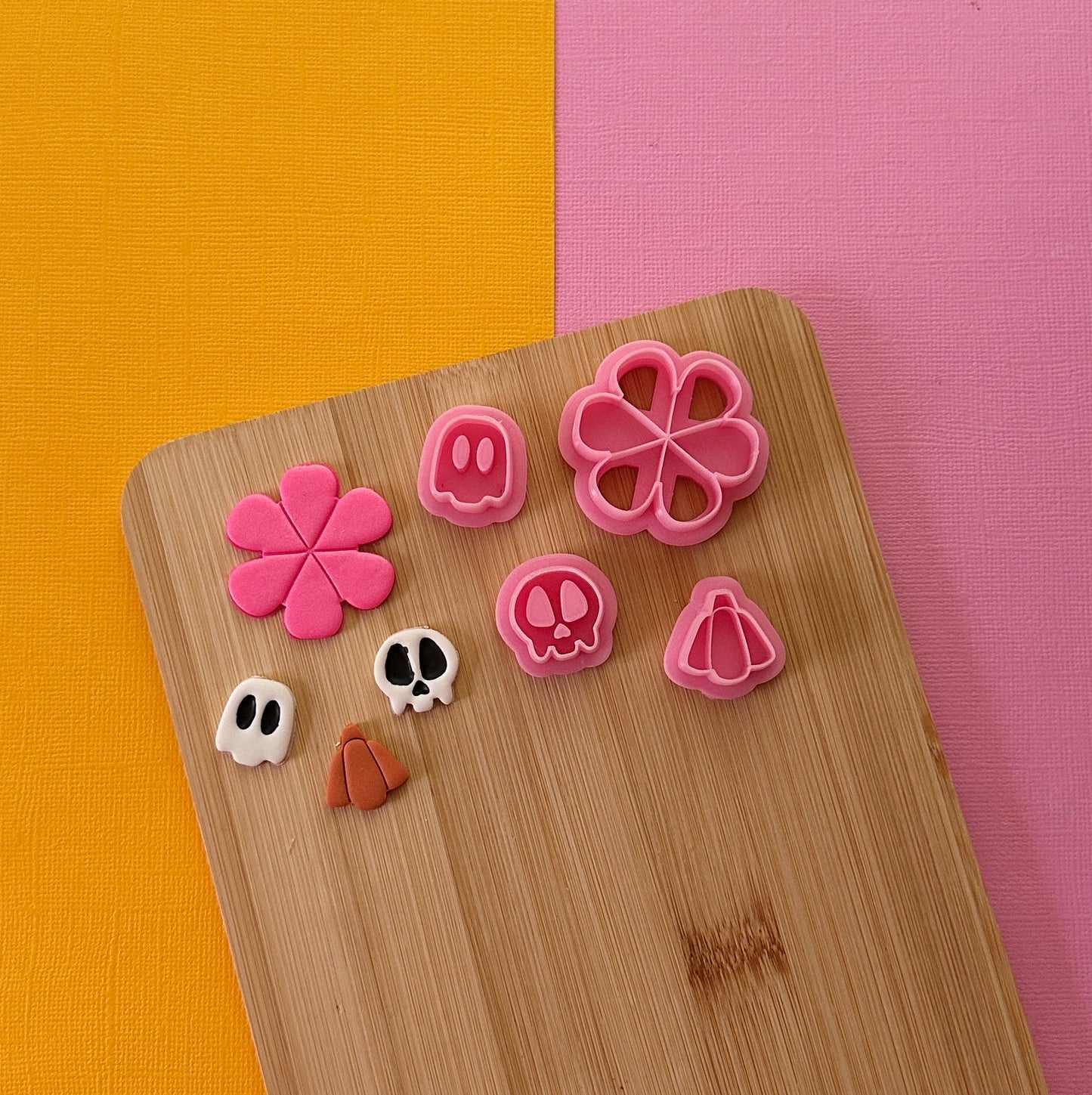 Spooky 70’s Flower Clay Cutter Set