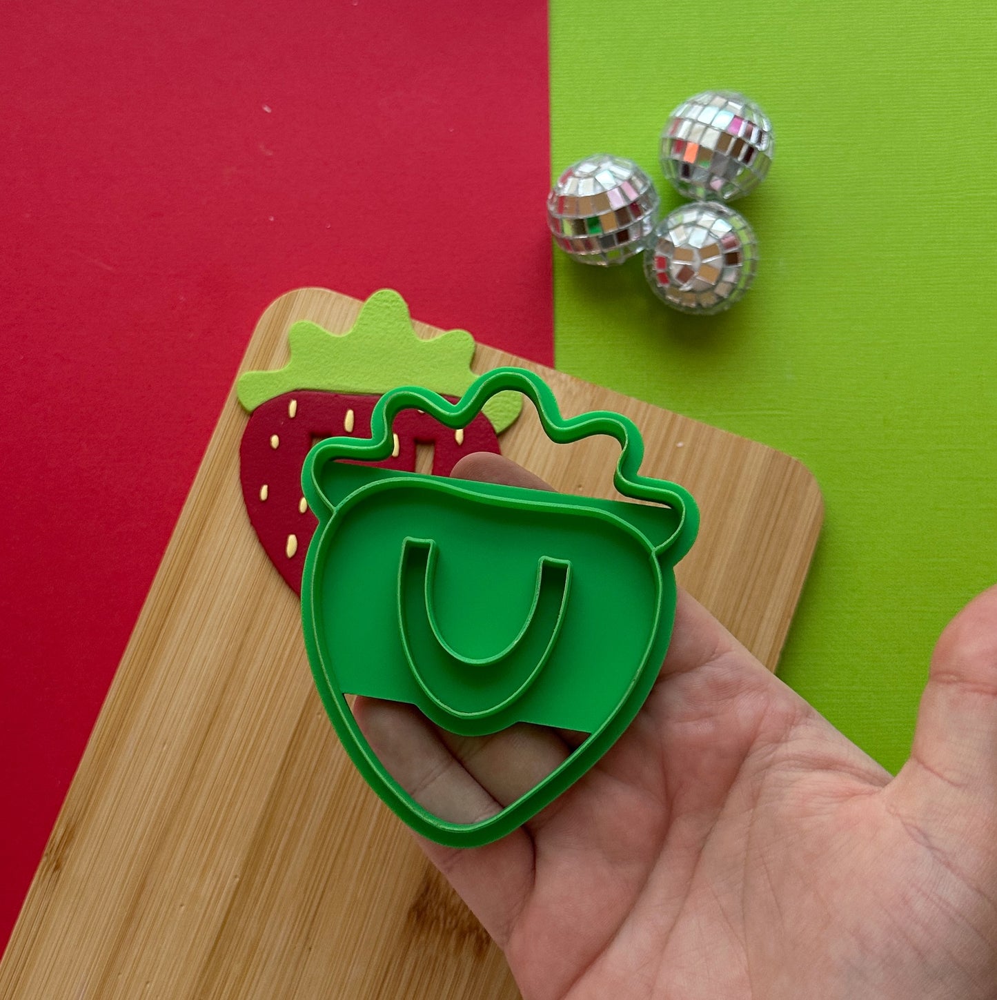 Strawberry Bookmark Clay Cutter