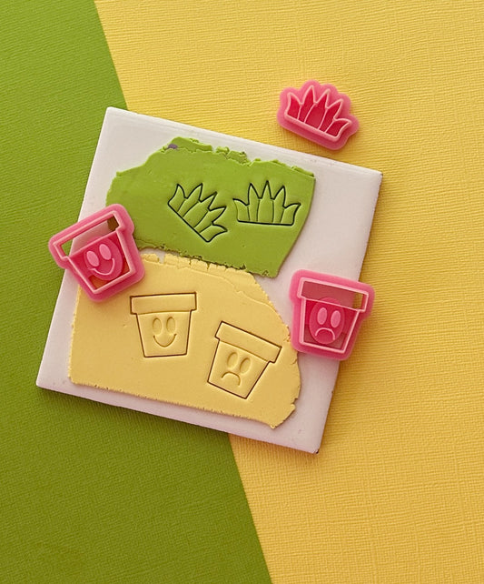 Happy/Sad Plant Clay Cutter Set