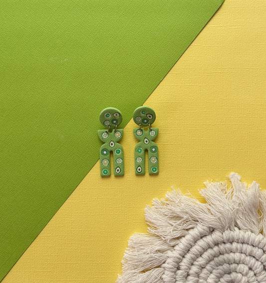 Fruity in Green | Polymer Clay Earrings