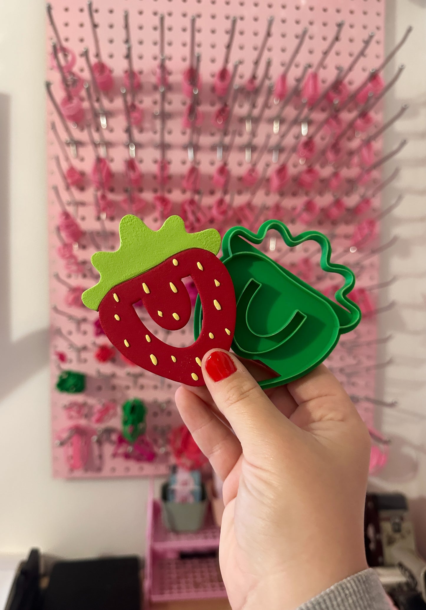 Strawberry Bookmark Clay Cutter