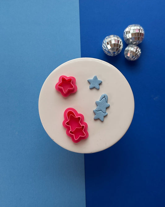Triple Star Earring Jacket Clay Cutter