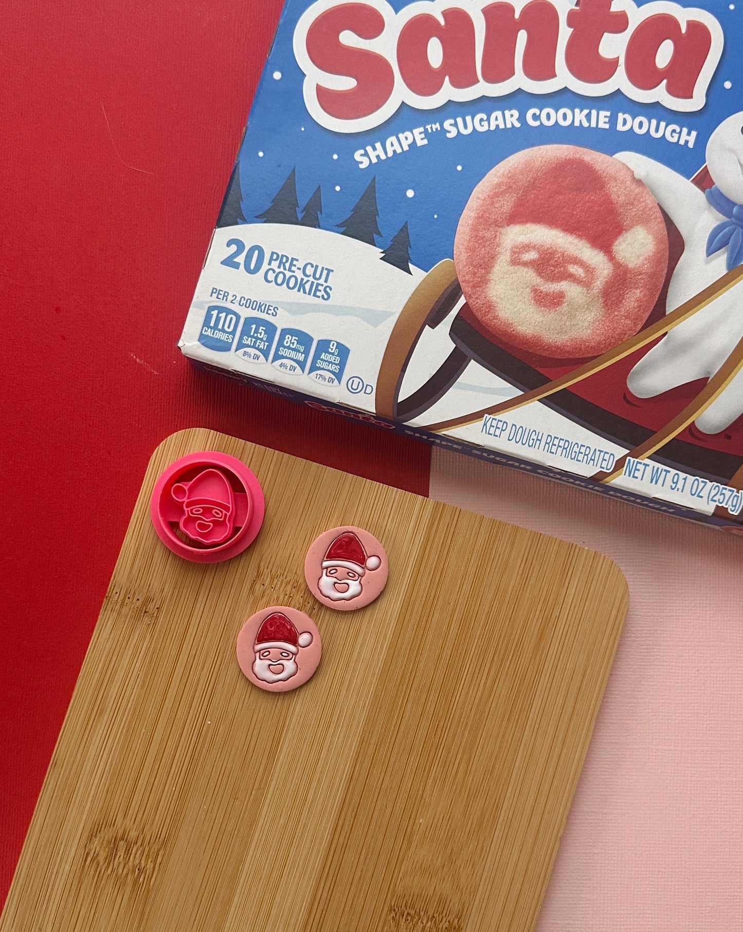 Santa Sugar Cookie Clay Cutter