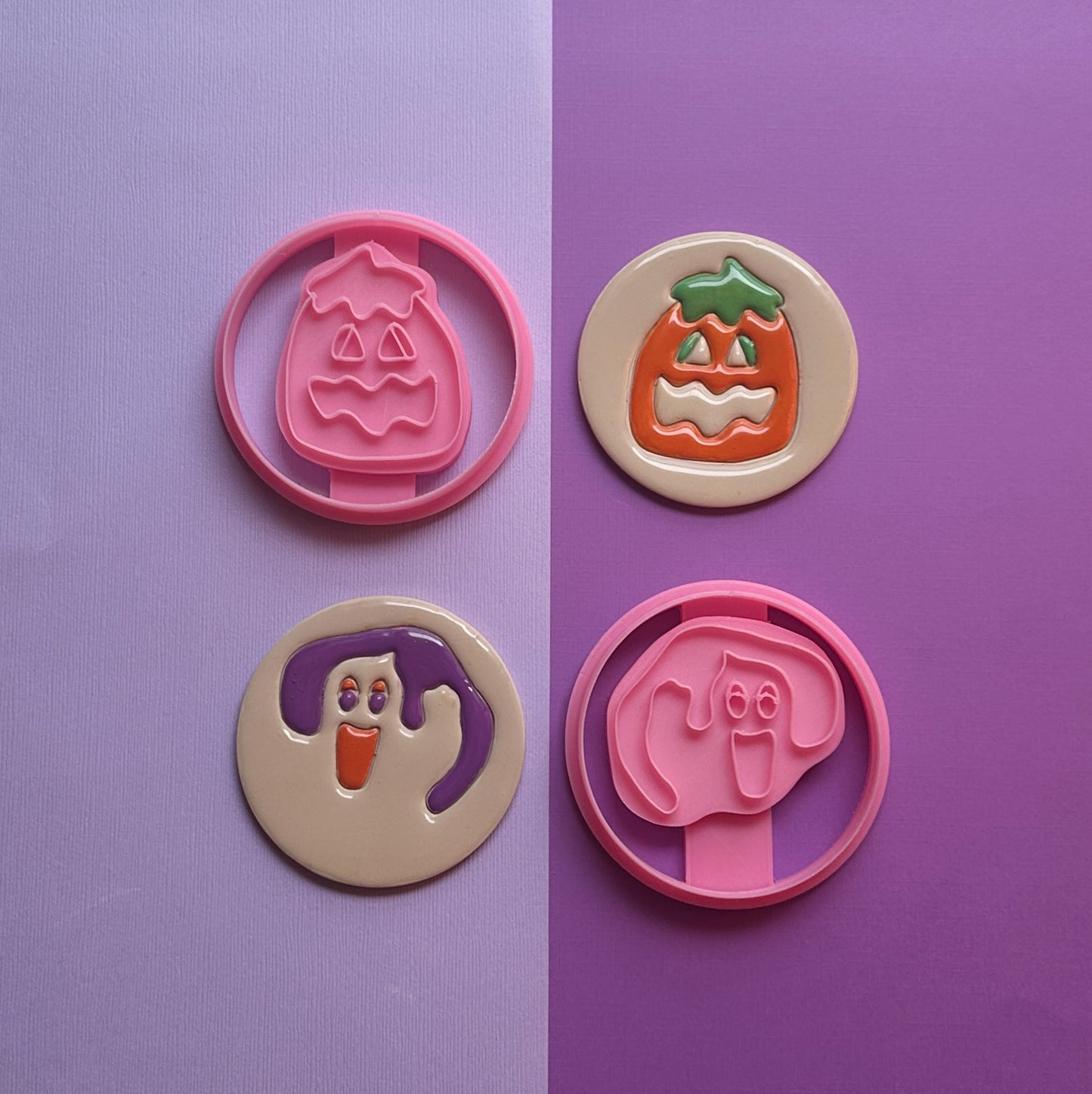 Halloween Sugar Cookie Coaster Clay Cutter