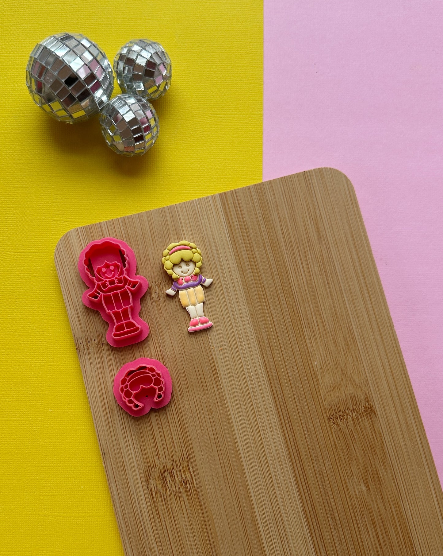 Curly Doll Figurine Clay Cutter Set