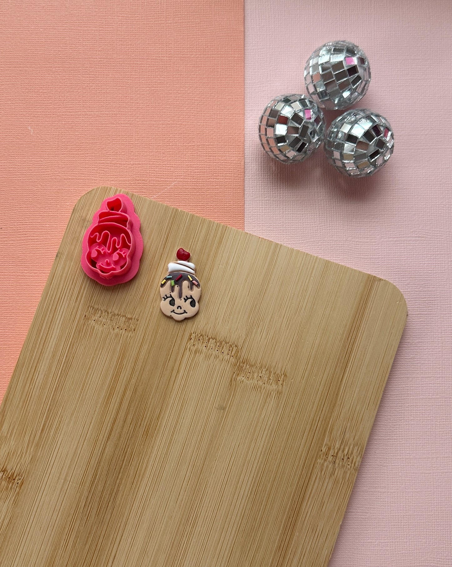 Ice Cream Kewpie Clay Cutter