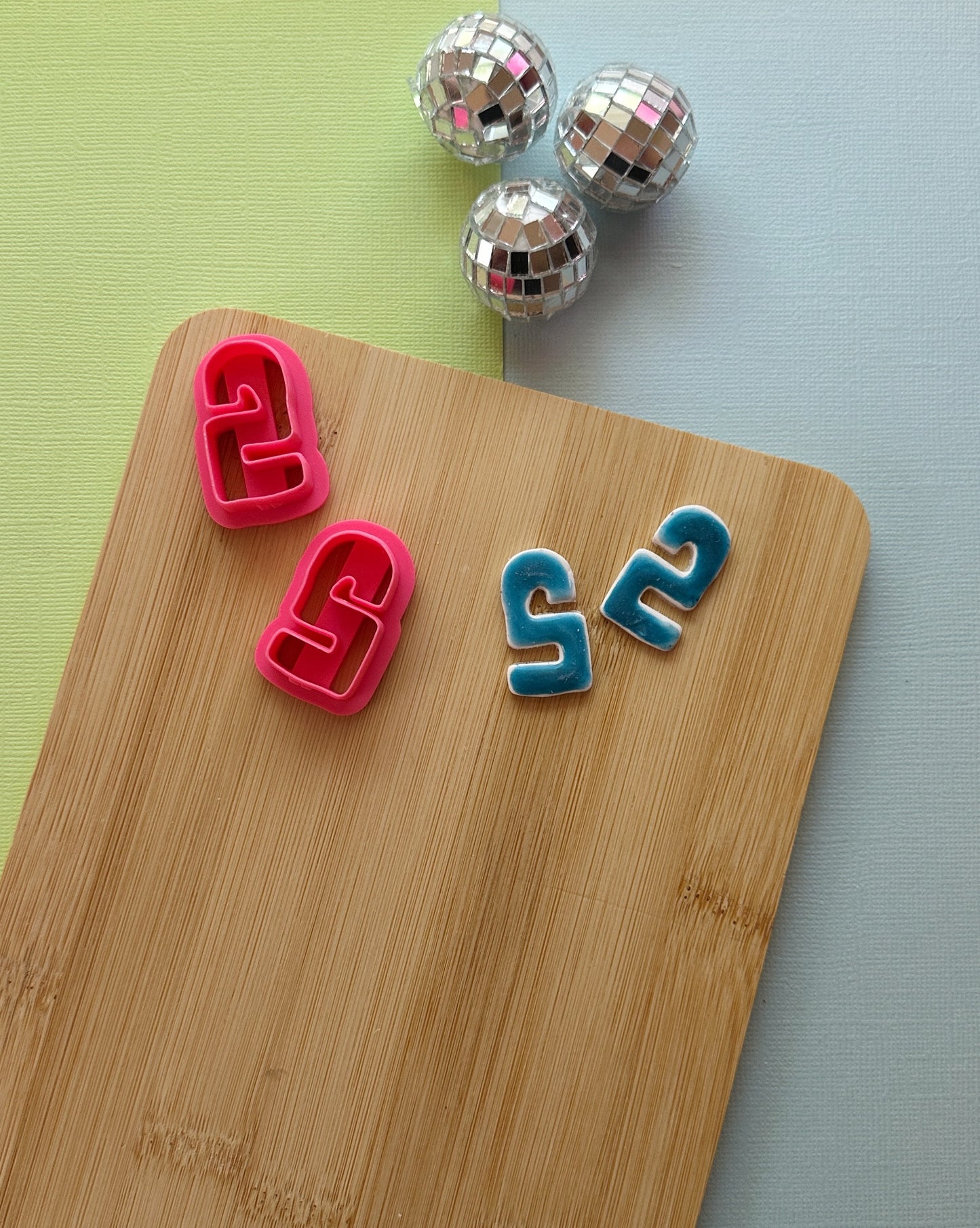 Funky ‘2’ Shape Clay Cutter Set