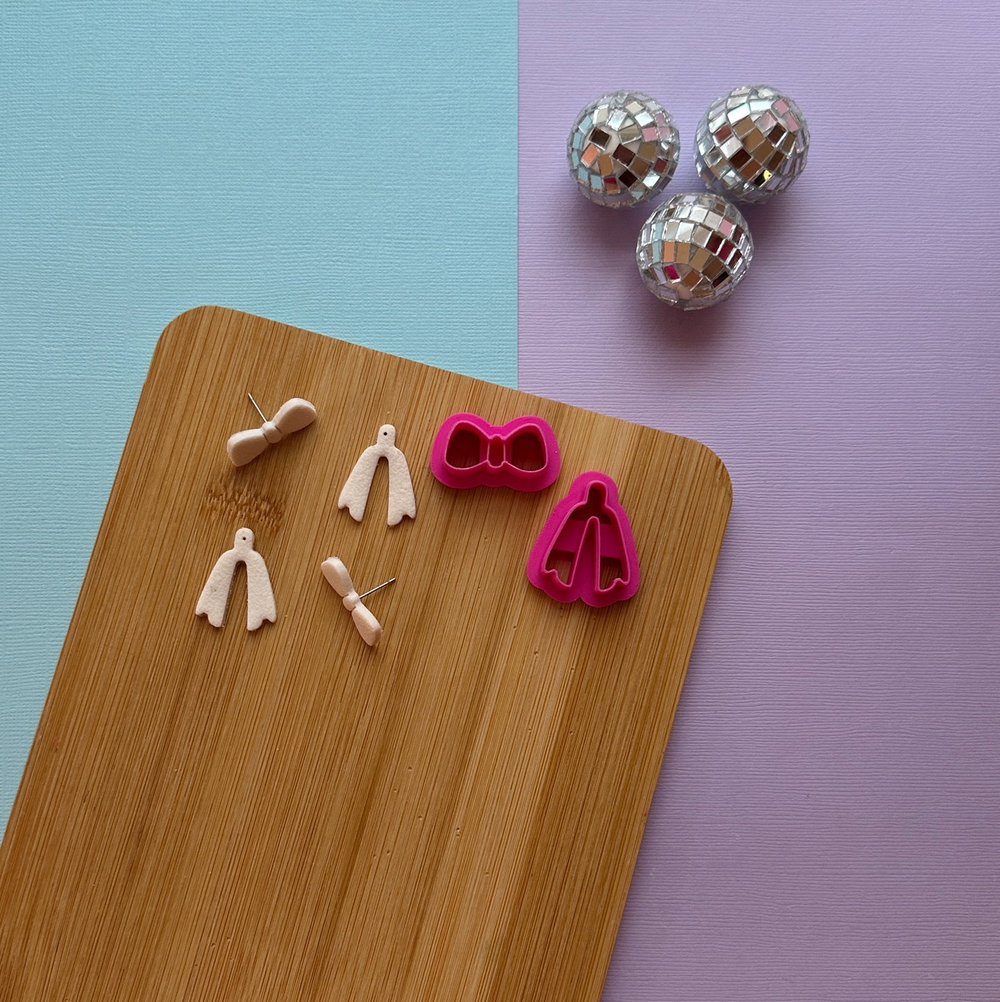 Bow Earring Jacket Clay Cutter Set