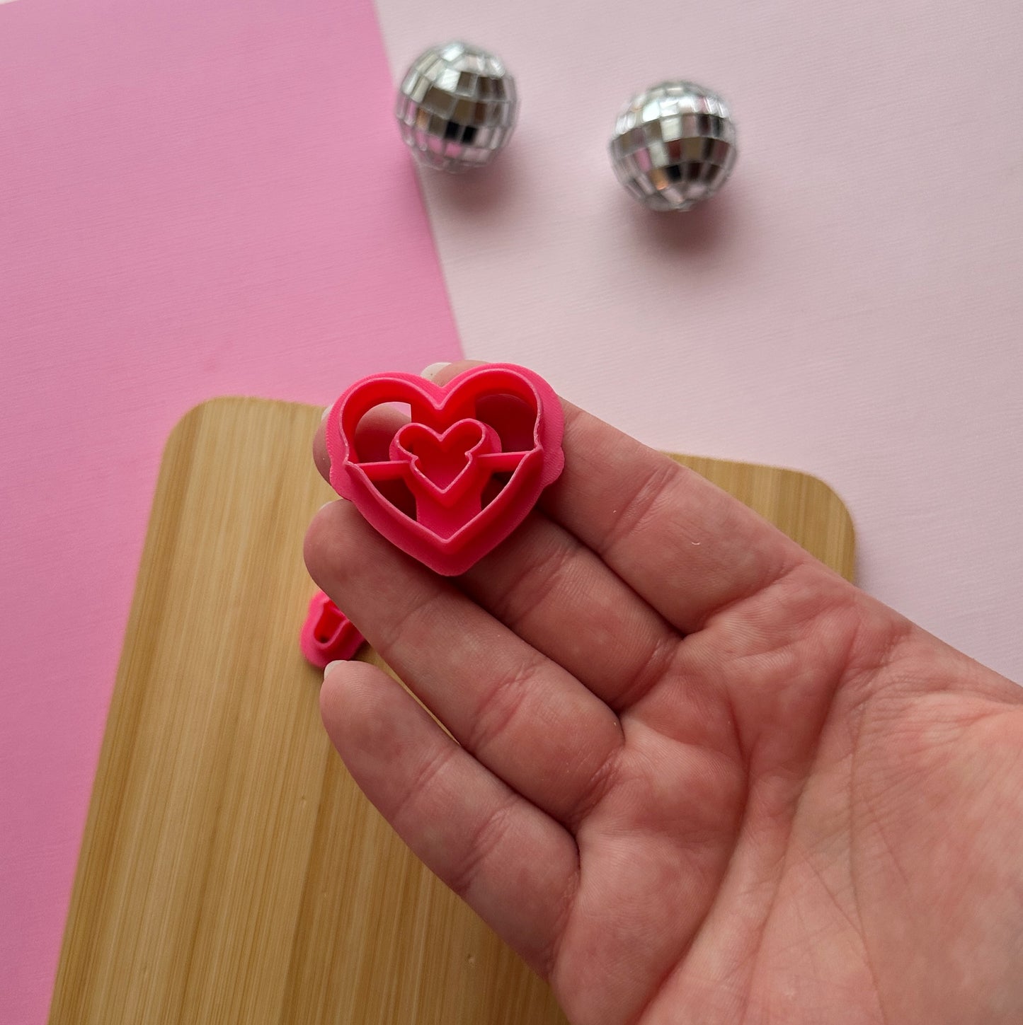 Heart Chain Link Clay Cutter Set