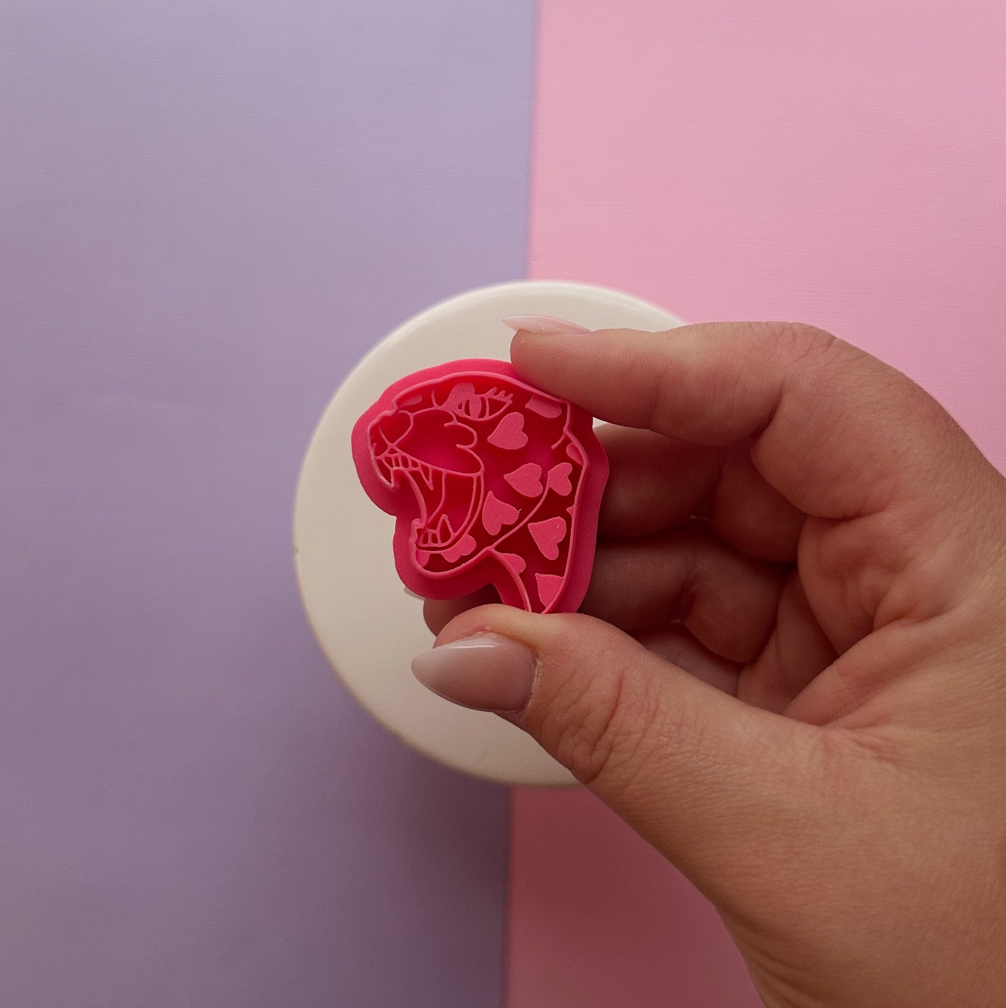 Heart Panther Clay Cutter