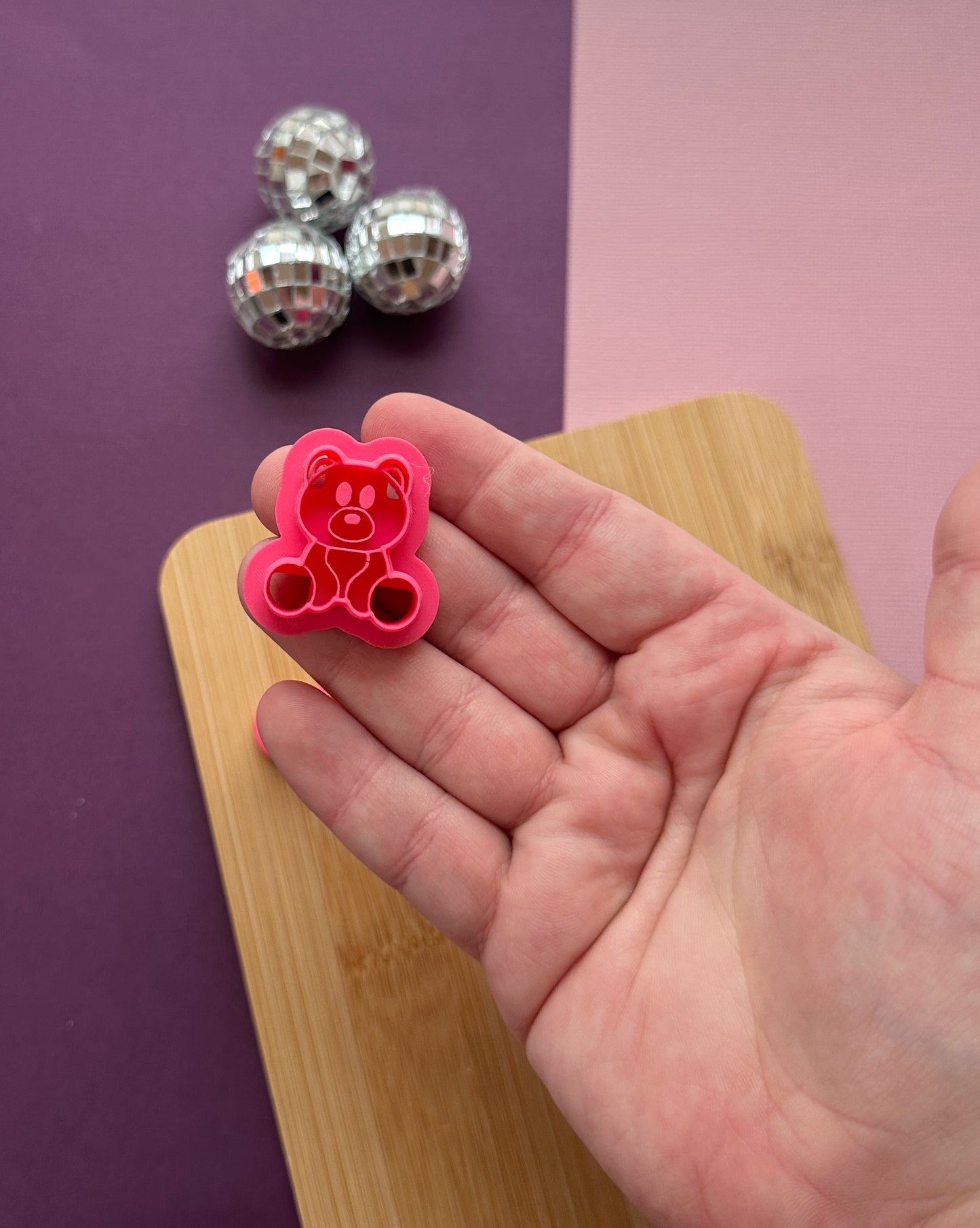 Layered Teddy Bear Clay Cutter Set