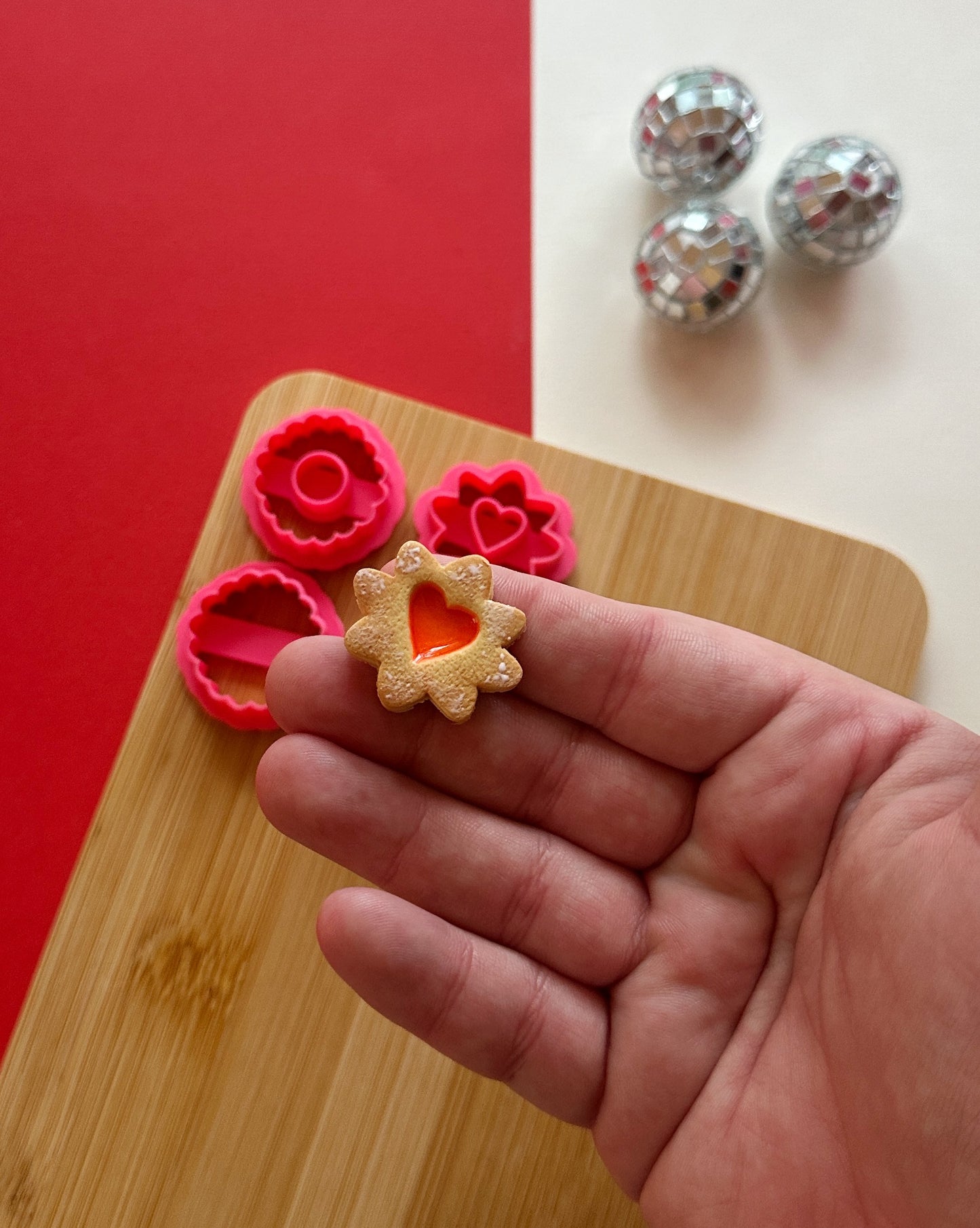 Linzer Cookie Clay Cutter
