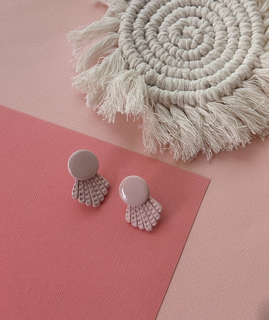 Karen Stud in Dusty Pink | Polymer Clay Earrings