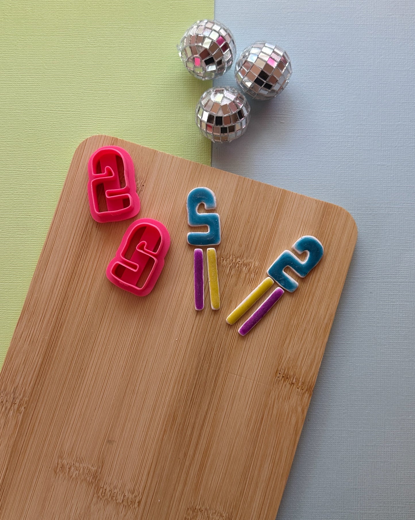 Funky ‘2’ Shape Clay Cutter Set