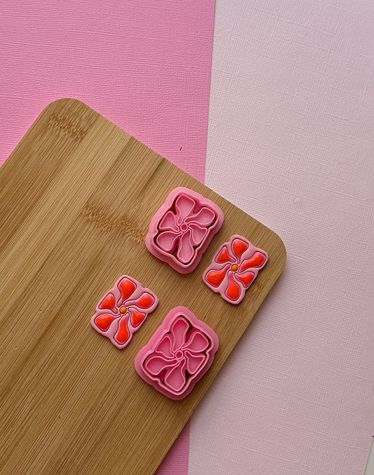 Long Floral Matisse Imprint Clay Cutter