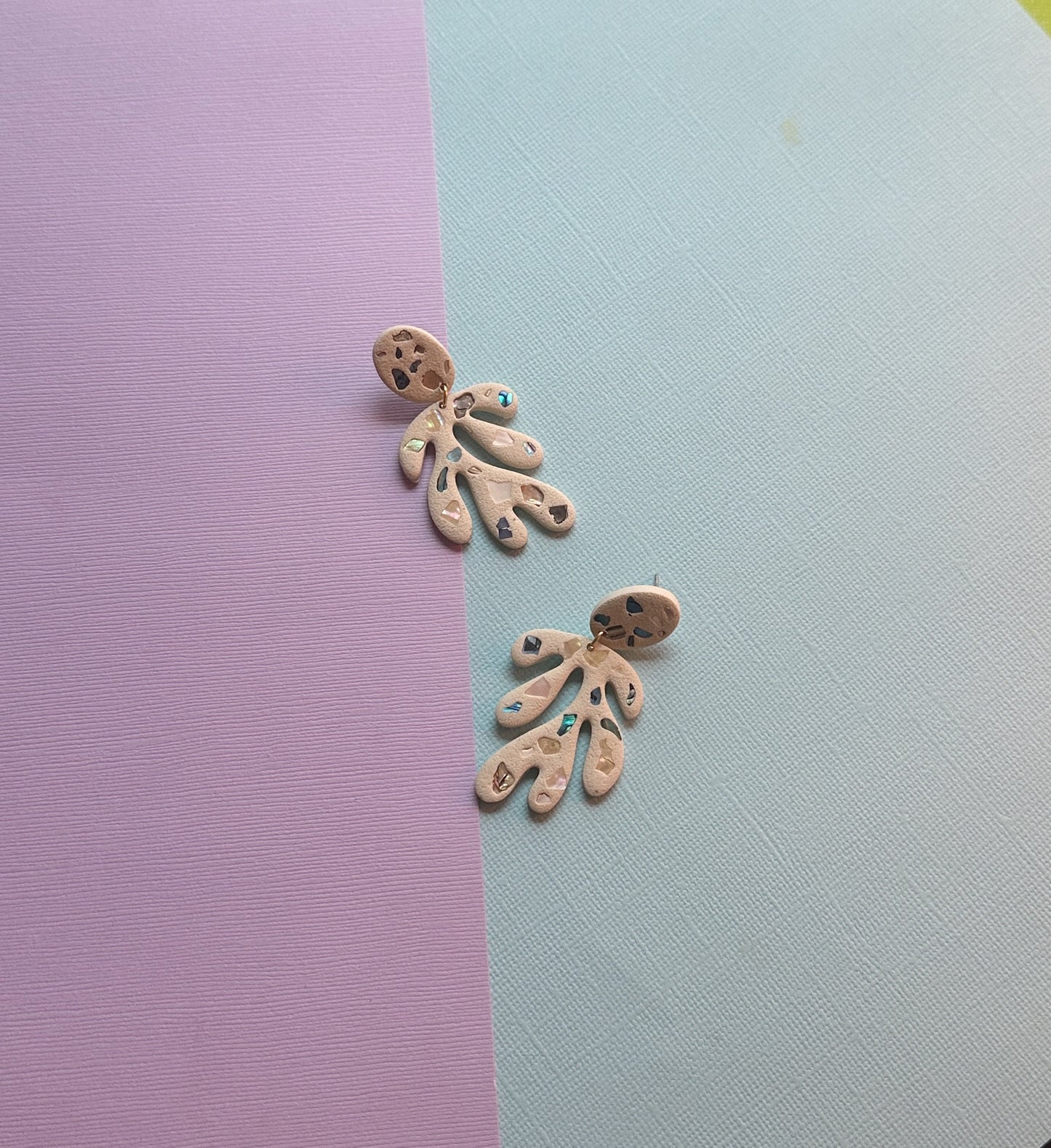 Matisse Sea Shell Dangle | Polymer Clay Earrings