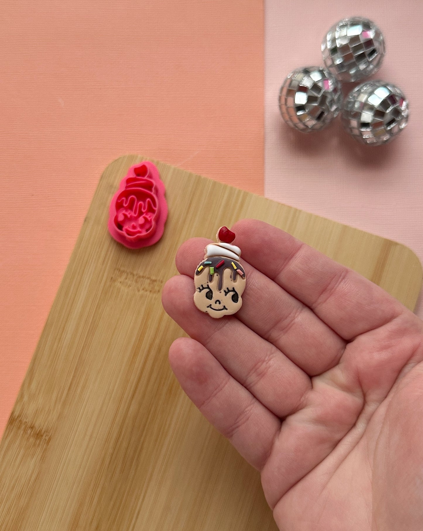 Ice Cream Kewpie Clay Cutter