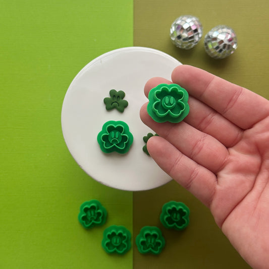 Happy/Sad Shamrock Clay Cutter Set