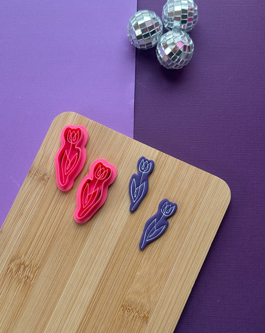Floral Tulip Clay Cutter Set