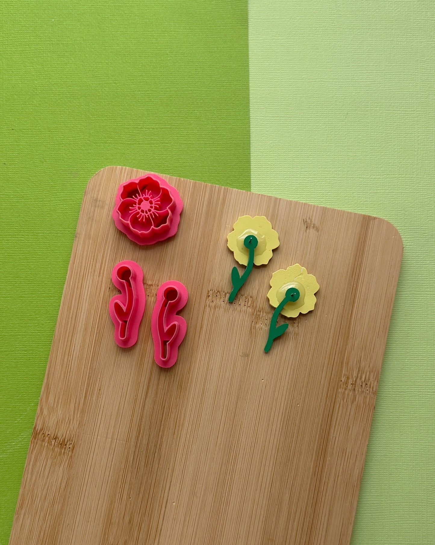 Flower Earring Jacket 2 Clay Cutter Set