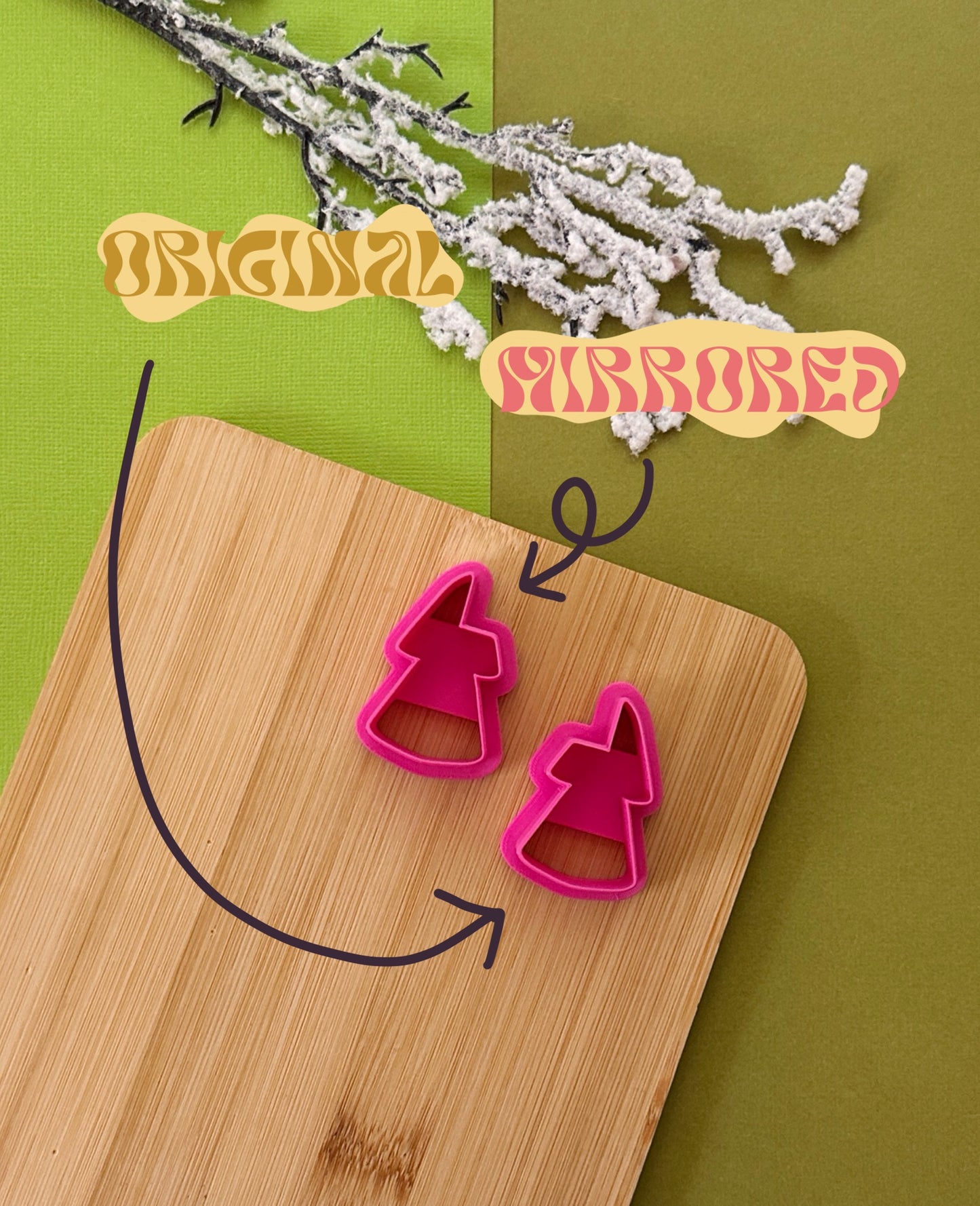 Christmas Tree Hoop Clay Cutter