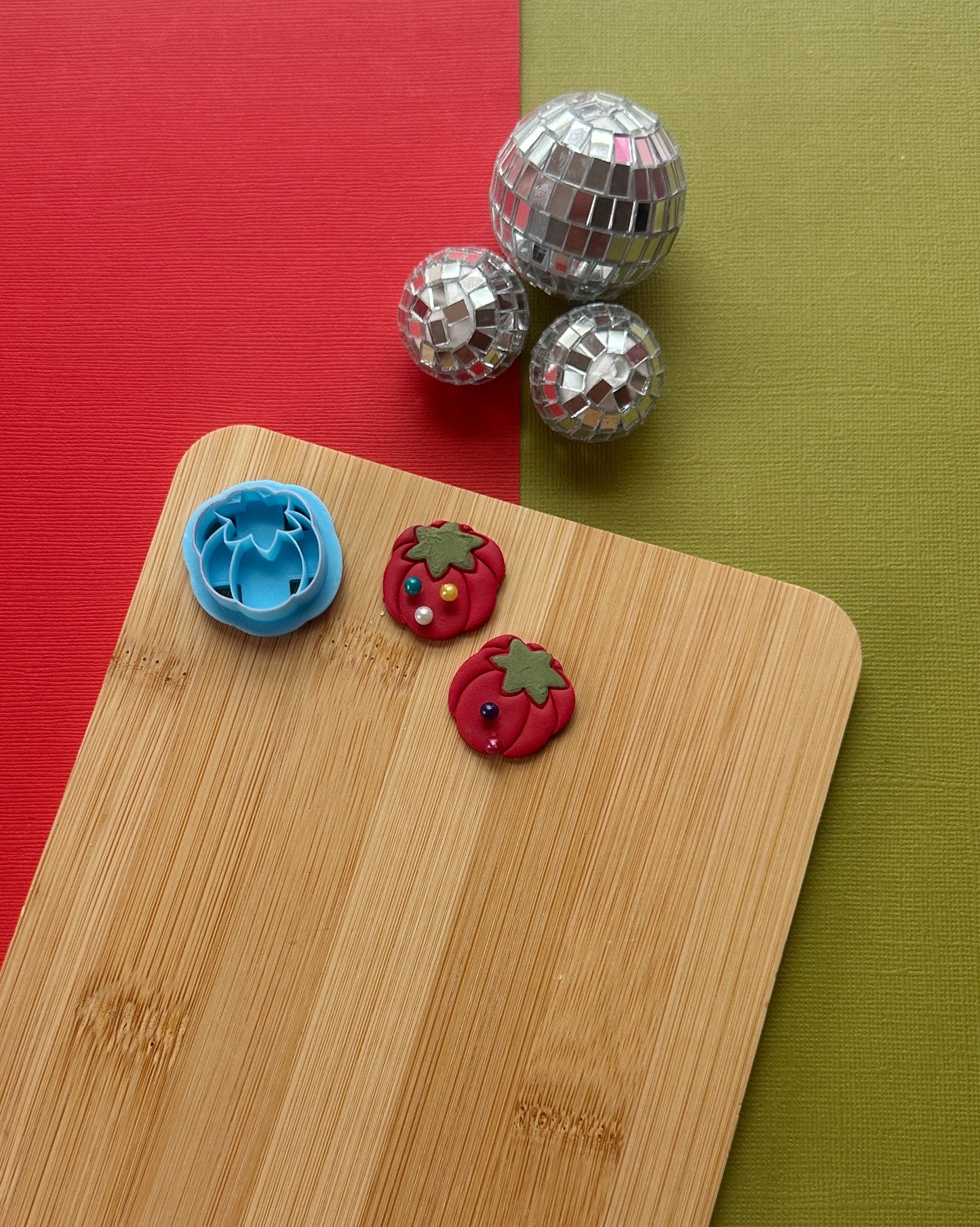 Tomato Pin Cushion Clay Cutter Set