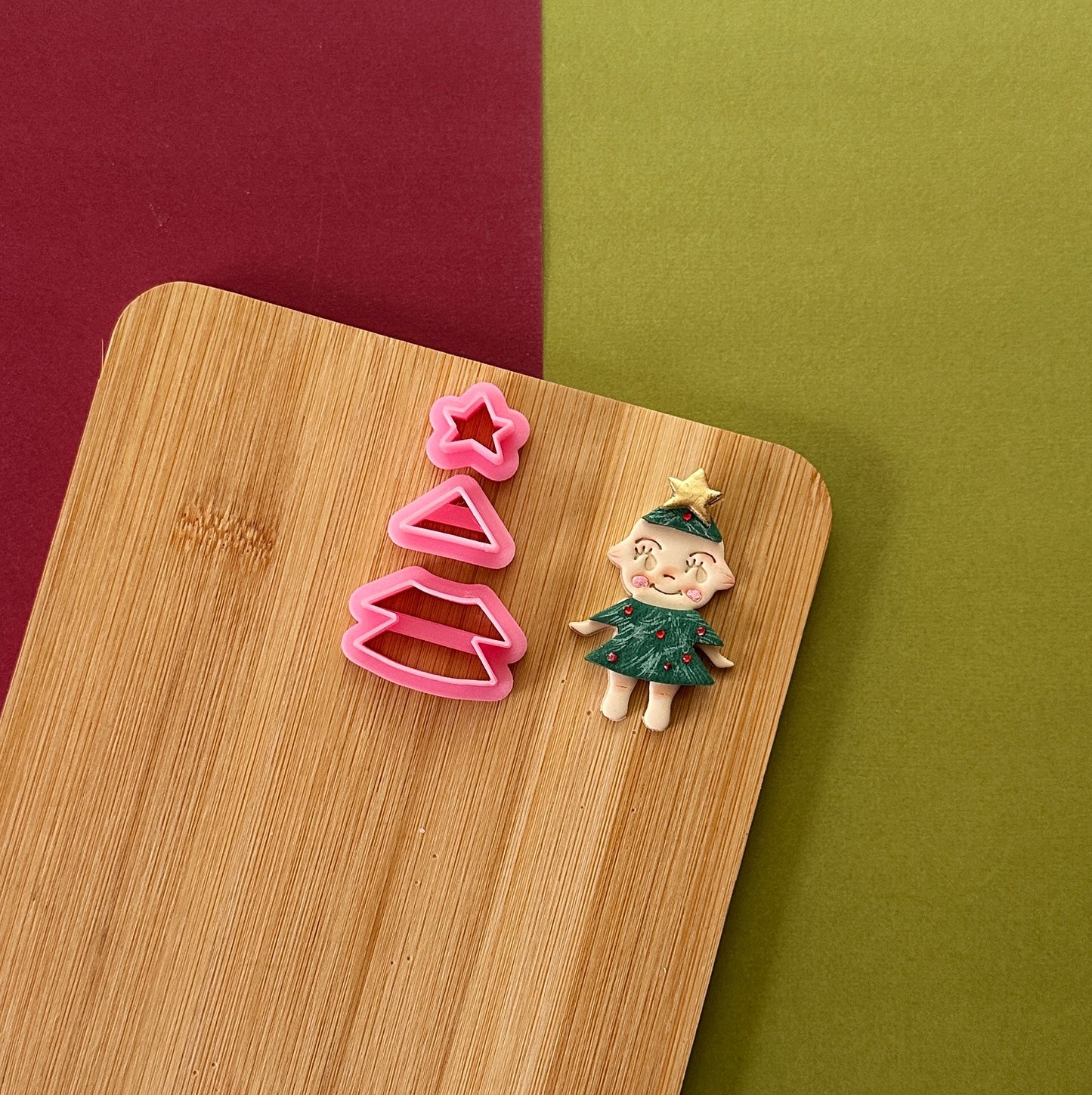 Tree Kewpie Outfit Clay Cutter Set