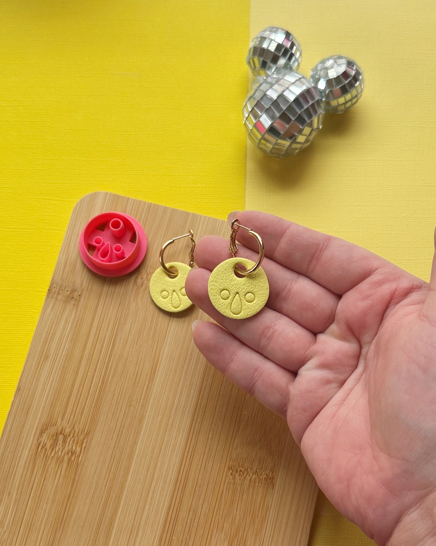 Circle Imprint Charm Clay Cutter
