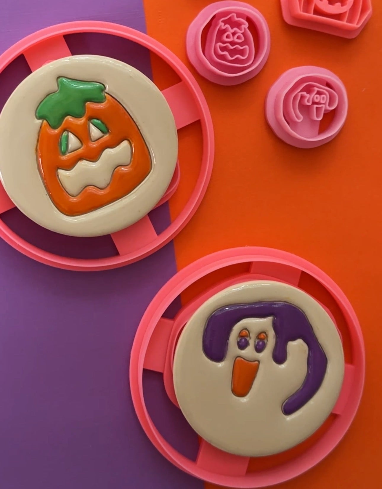 Halloween Sugar Cookie Coaster Clay Cutter